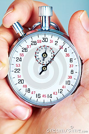 Mechanical stopwatch Stock Photo