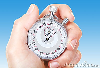 Mechanical stopwatch Stock Photo