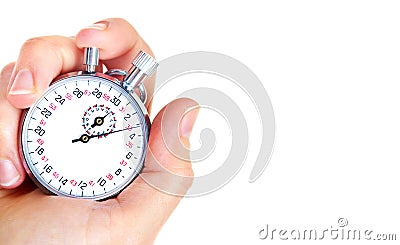 Mechanical stopwatch Stock Photo