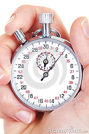 Mechanical stopwatch Stock Photo