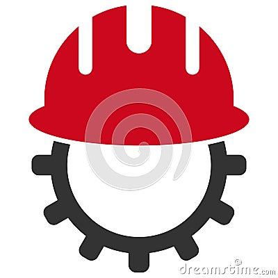 Mechanics Engineering Raster Icon Flat Illustration Cartoon Illustration