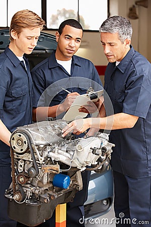 Mechanics at work Stock Photo