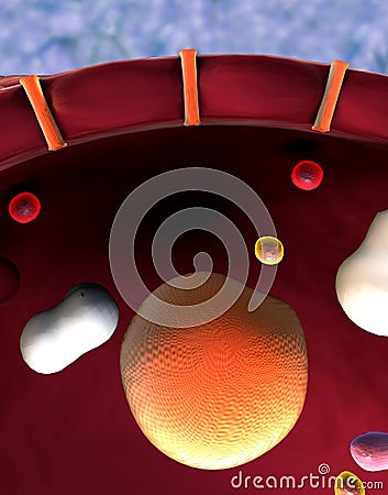 Structure of the molecule Stock Photo