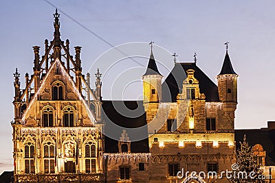 Mechelen City Hall Stock Photo