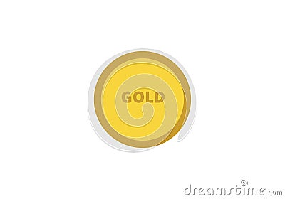 Medal awards gold competition illustration Vector Illustration