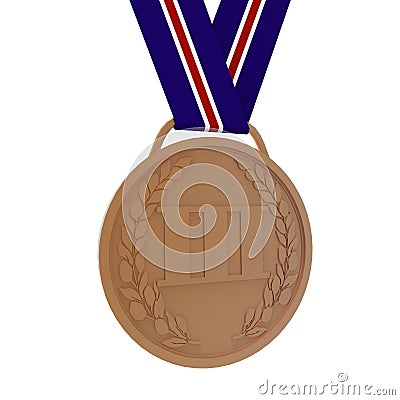 Medal bronze Stock Photo