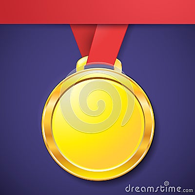 Medal gold treble clef app icon Stock Photo