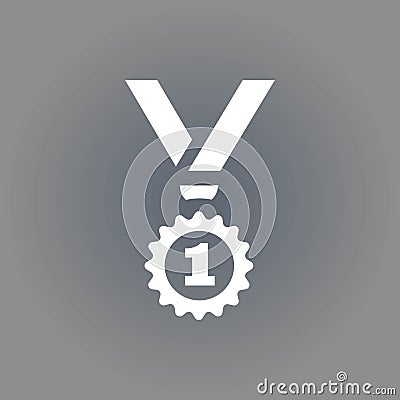 Medal icon stock vector illustration flat design Vector Illustration