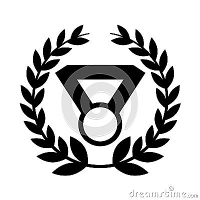 Medal price award icon Vector Illustration