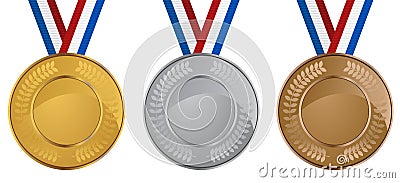 Medal Set Vector Illustration