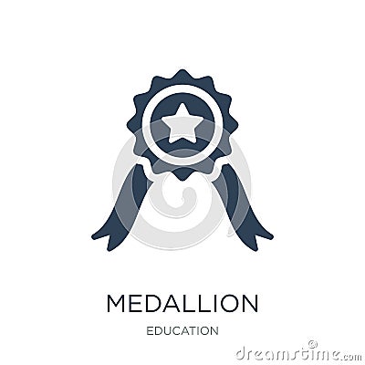 medallion icon in trendy design style. medallion icon isolated on white background. medallion vector icon simple and modern flat Vector Illustration