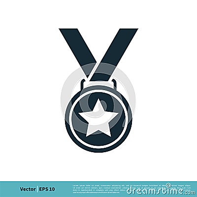 Medallion Icon Vector Logo Template Illustration Design. Vector EPS 10 Vector Illustration