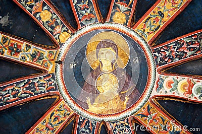 Medallion of the Virgin and Child, Chora, Istanbul Stock Photo