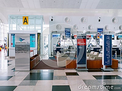 Sky Priority Lounge Area by Skyteam in Front of Check-In Counter Editorial Stock Photo