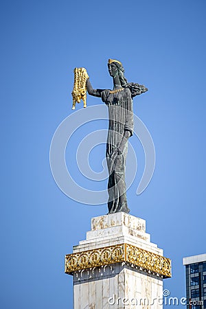 Medea statue in the center of Batumi, One of the main Colchis city, Georgia Stock Photo