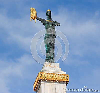 Medea Statue holding Golden Fleece in Batumi, Georgia, Colchian Princess in the Greek mythology. Mythology concept Stock Photo
