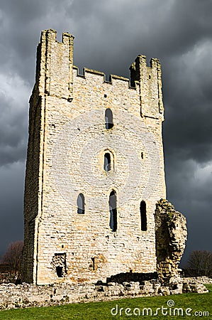 Medeival Castle - Northern England - Castle Ruin - UK Stock Photo