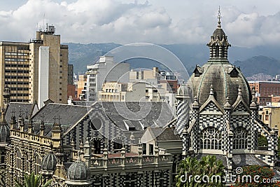 Medellin, Antioquia. Colombia - October 06, 2021. In Plaza Botero, in front of the Museum of Antioquia, stands the Rafael Uribe Stock Photo