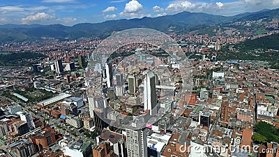 Medellin, Colombie - octobre 2017 - ville aérienne de centre de tir clips vidéos Medellin, Colombie - octobre 2017 - ville aérienne de centre de tir clips vidéos