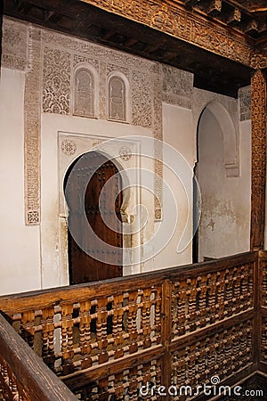 Medersa Ben Youssef. Interior. Marrakesh . Morocco Stock Photo