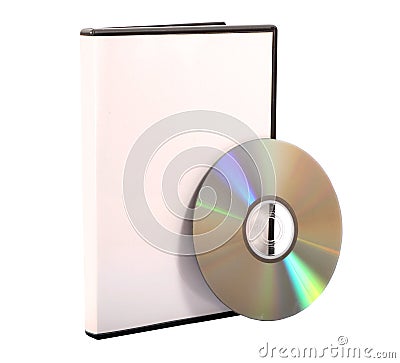 Media case and compact disc Stock Photo