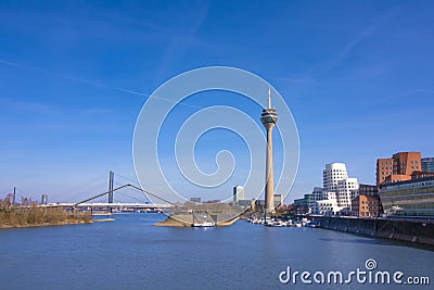 Media Harbor Dusseldorf Editorial Stock Photo