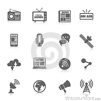 Media icons Vector Illustration