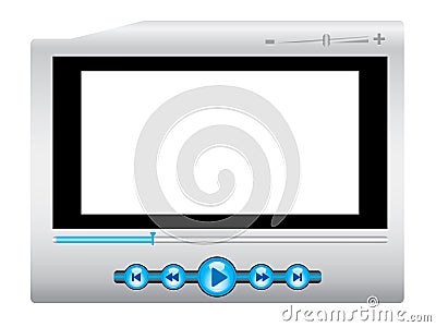 Media player background Vector Illustration