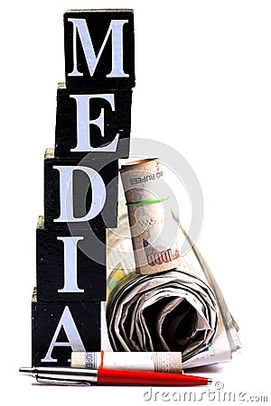 Media power Stock Photo