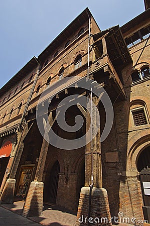 Mediaeval House in Bologna Stock Photo