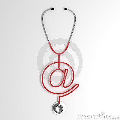 Medic online service Stock Photo