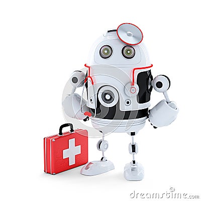 Medic Robot. Stock Photo