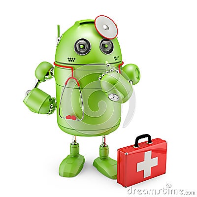 Medic Robot Stock Photo