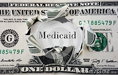 Medicaid costs Stock Photo