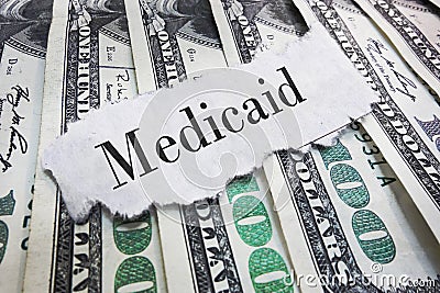 Medicaid headline Stock Photo