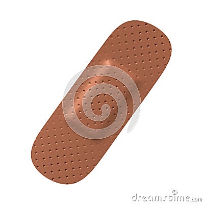 Medical adhesive bandage - plaster Stock Photo