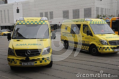 MEDICAL AMBULANCE Editorial Stock Photo