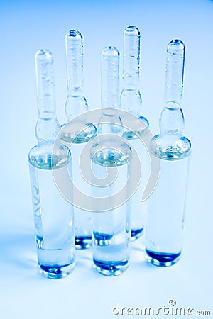 Medical ampoules Stock Photo