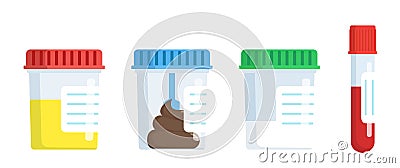 Medical analysis laboratory test Vector Illustration