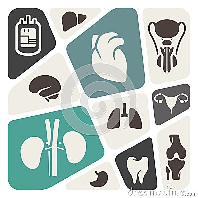 Medical and anatomy theme background Stock Photo