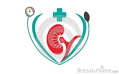 Medical unique symbol Vector Illustration