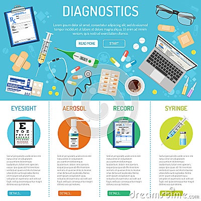 Medical banner and infographics Vector Illustration