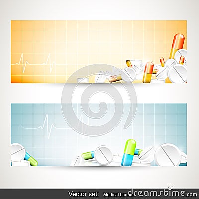 Medical banners Vector Illustration