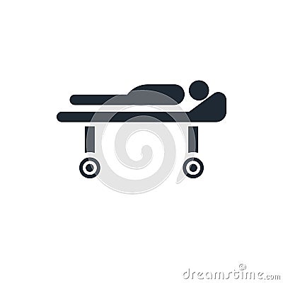 Medical barrow icon Vector Illustration