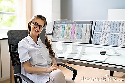 Medical Bill Codes And Spreadsheet Data Stock Photo