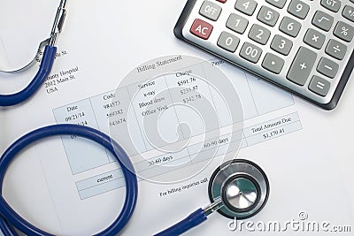 Medical Bill Stock Photo