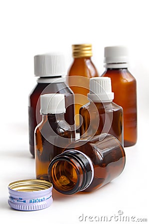 Medical bottle Stock Photo