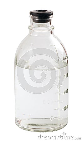 Medical bottle with scale Stock Photo