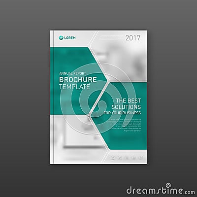 Medical brochure cover template, flyer design. Vector Illustration