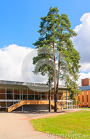 Medical building health resort. Druskininkai, Lithuania Editorial Stock Photo
